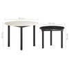 vidaXL Coffee Tables 2 pcs Black and White