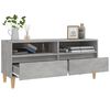 vidaXL TV Cabinet Concrete Grey 100x34.5x44.5 cm Engineered Wood