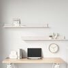 vidaXL Wall Shelves 2 pcs White 110x11x9 cm Solid Wood Pine