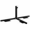 vidaXL Half Parasol Base Frame Black Steel for 32-38 mm Pole