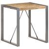 vidaXL Dining Table 70x70x75 cm Solid Rough Mango Wood