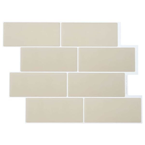 vidaXL Decorative Stickers 10 pcs Beige 29.4 x 21.4 cm