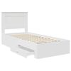 vidaXL Bed Frame with Drawer with Headboard Manual Engineered Wood