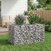 vidaXL Gabion Raised Bed Silver 100 x 60 x 55 cm Galvanised Steel