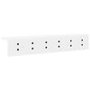 vidaXL Wall-Mounted Coat Rack Wall-mounted White 60 x 10.5 x 10.5 cm
