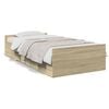 vidaXL Bed Frame with Drawers without Mattress Sonoma Oak 90x190 cm