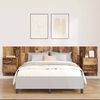 vidaXL Headboard with Cabinet 3 pcs Old Wood Engineered Wood