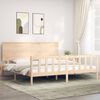 vidaXL Bed Frame without Mattress Super King Size Solid Wood Pine
