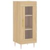 vidaXL Highboard Sonoma Oak 34.5x34x180 cm Engineered Wood