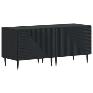 vidaXL TV Cabinet Black Engineered Wood