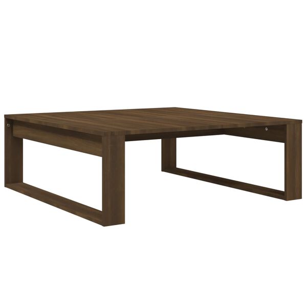 vidaXL Coffee Table Brown Oak 100x100x35 cm Engineered Wood