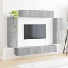 vidaXL TV Cabinet 8 pcs Grey Sonoma