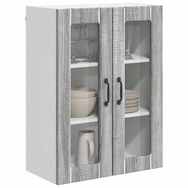 vidaXL Kitchen Cabinet Grey Sonoma 60 x 31 x 80 cm Engineered Wood