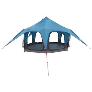 vidaXL Family Tent 5-Person Blue 185T Polyester with PU Coating