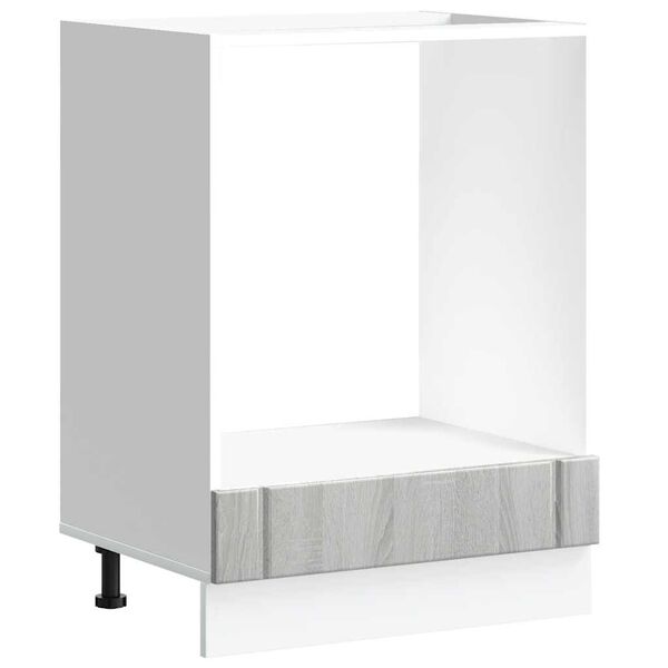 vidaXL Oven Cabinet Lucca Grey Sonoma Engineered Wood