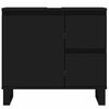 vidaXL Bathroom Cabinet Black 65x33x60 cm Engineered Wood