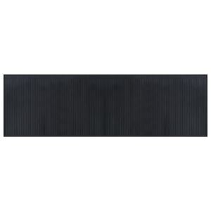 vidaXL Rug Rectangular Black60x200 cm Bamboo