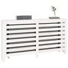 vidaXL Radiator Cover White 153x19x84 cm Solid Wood Pine