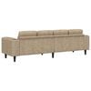 vidaXL Living Room Couch Light Grey 250 x 77 x 76 cm