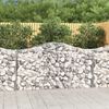 vidaXL Arched Gabion Baskets 50 pcs 200x50x100/120 cm Galvanised Iron