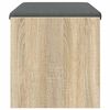 vidaXL Hall Bench with Cushion Sonoma Oak 83 x 38 x 40 cm