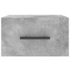 vidaXL Wall-mounted Bedside Cabinets 2 pcs Concrete Grey 35x35x20 cm