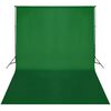 vidaXL Backdrop Support System 300 x 300 cm Green