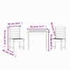 vidaXL 3 Piece Garden Bistro Set Solid Wood Douglas
