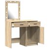 vidaXL Dressing Table 2 pcs Brown 50 x 41 x 135 cm Engineered wood