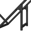 vidaXL Firewood Rack Black 60x25x60 cm Cold-rolled steel