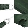 vidaXL Sunshade Sail 160 g/m&sup2; Trapezium Dark Green 4/5x3 m HDPE