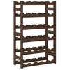 vidaXL Wine Rack for 30 Bottles Brown Solid Wood Pine