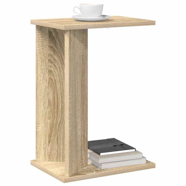vidaXL End Table Sonoma Oak 35 x 25 x 50 cm Engineered Wood