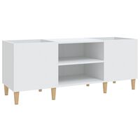 vidaXL Record Cabinet White 121x38x48 cm Engineered Wood