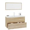 vidaXL 3 Piece Bathroom Furniture Set Sonoma Oak