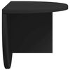 vidaXL Wall Shelf Wall-mounted Black 48 x 24 x 24 cm Engineered Wood