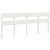 vidaXL Bed Frame without Mattress White 200x200 cm Solid Wood Pine