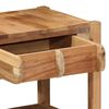 vidaXL Side Table with Drawer Brown 43 x 32 x 46 cm Solid Reclaim wood