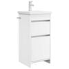 vidaXL Bathroom Vanity with Sink White 42 x 40 x 84.5 cm