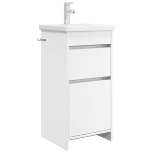 vidaXL Bathroom Vanity with Sink White 42 x 40 x 84.5 cm