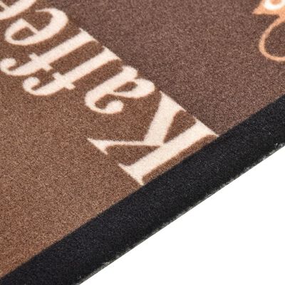 vidaXL Kitchen Carpet Washable Coffee brown 60x180 cm