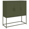 vidaXL Highboard Olive Green 100,5x39x107 cm Steel