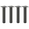 vidaXL Coffee Table Legs 4 pcs Anthracite 30-32 cm Steel