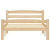 vidaXL Bed Frame without Mattress with 2 Drawers Solid Wood 90x200 cm