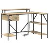 vidaXL Desk with Drawer Sonoma Oak 120 x 79 x 86.5 cm Engineered Wood