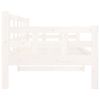 vidaXL Day Bed without Mattress White Solid Wood Pine 80x200 cm