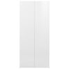 vidaXL Storage Cabinet High Gloss White 80x35.5x180 cm Engineered Wood