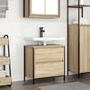 vidaXL Bathroom Basin Cabinet with Drawers Sonoma Oak 60x34.5x60 cm