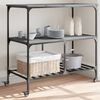 vidaXL Kitchen Trolley Grey Sonoma 100x50x95 cm Engineered Wood