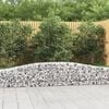 vidaXL Arched Gabion Baskets 5 pcs 400x30x40/60 cm Galvanised Iron